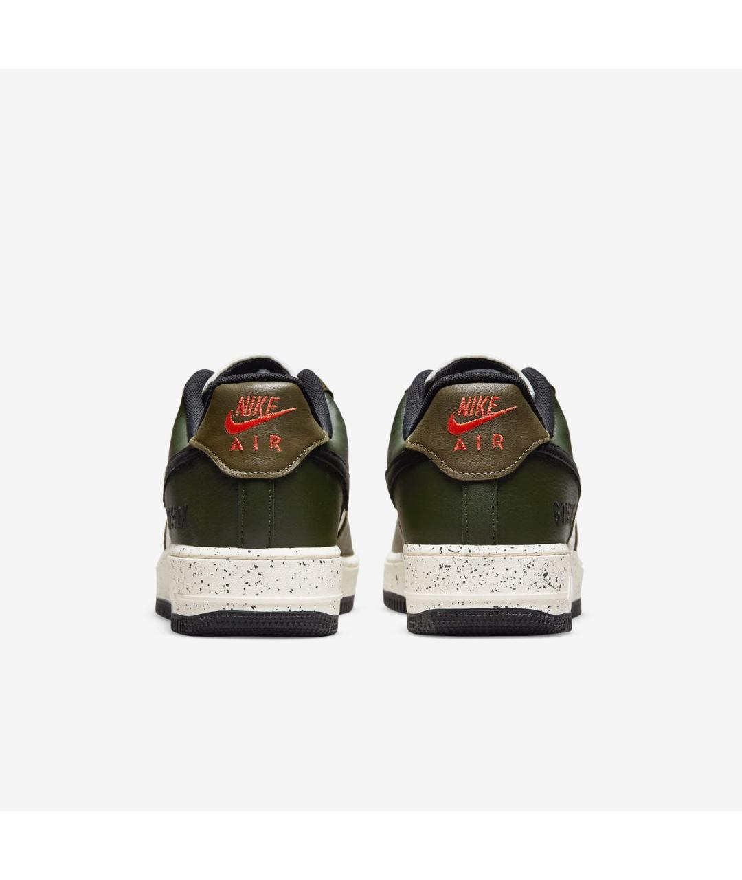 NIKE Зеленые кожаные низкие кроссовки / кеды, фото 6