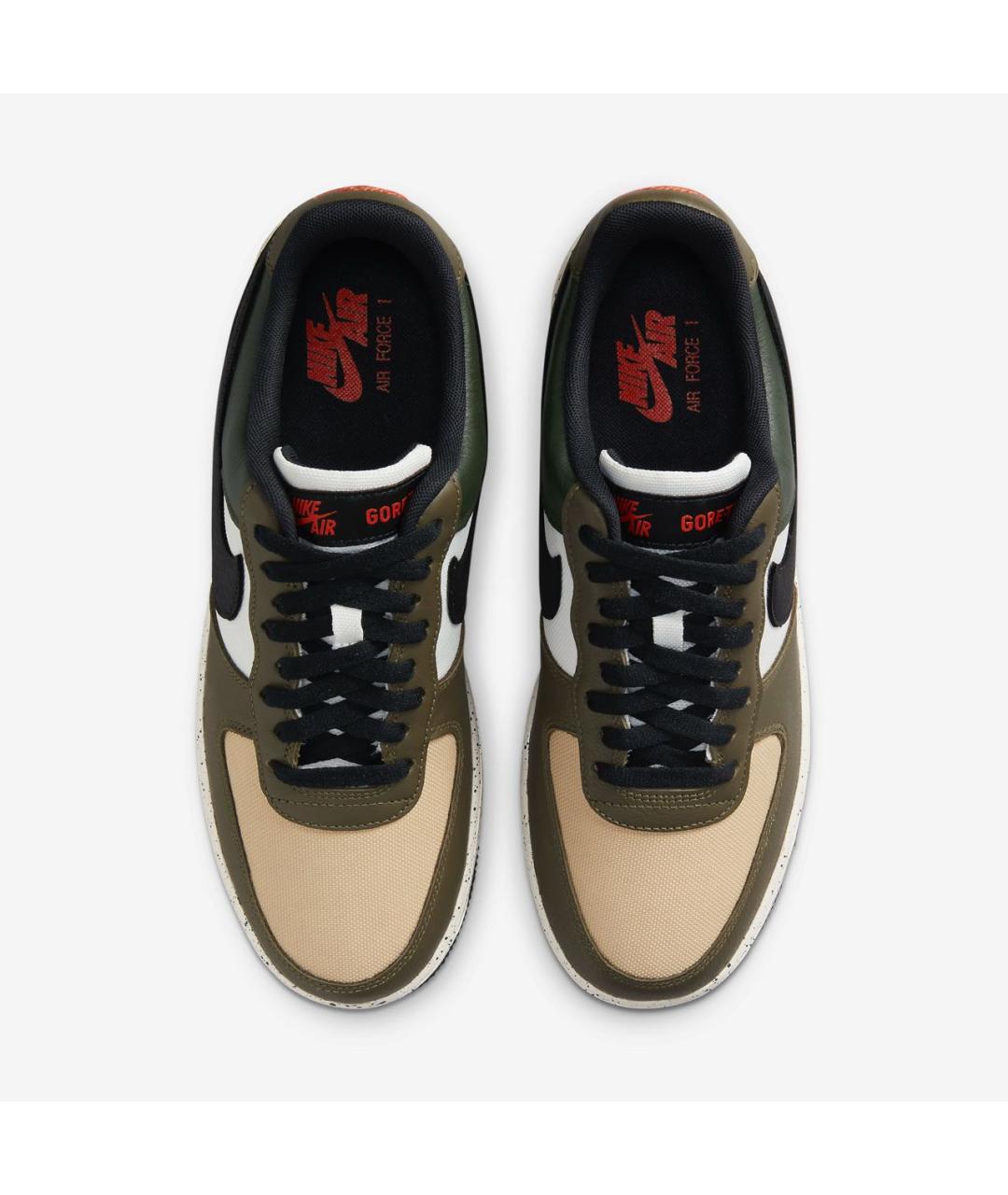 NIKE Зеленые кожаные низкие кроссовки / кеды, фото 5