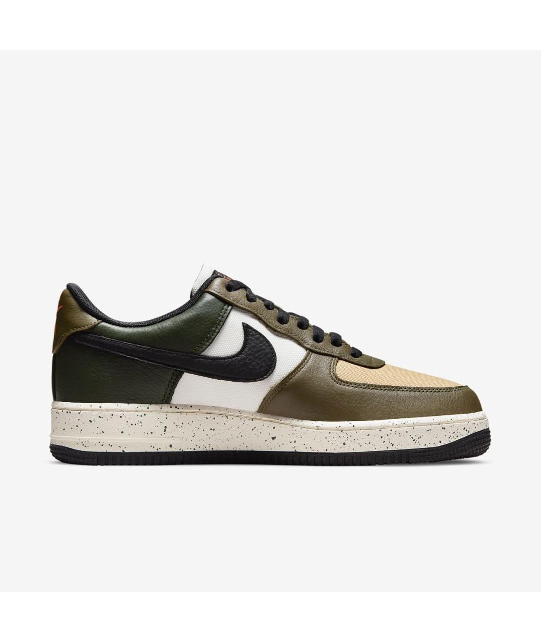 NIKE Зеленые кожаные низкие кроссовки / кеды, фото 4