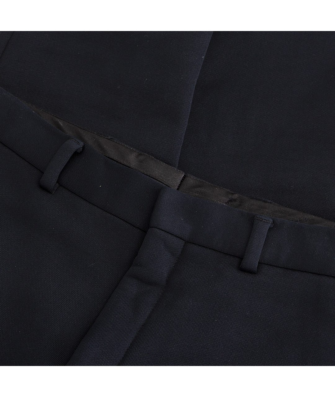GIVENCHY Темно-синие полиэстеровые брюки чинос, фото 3