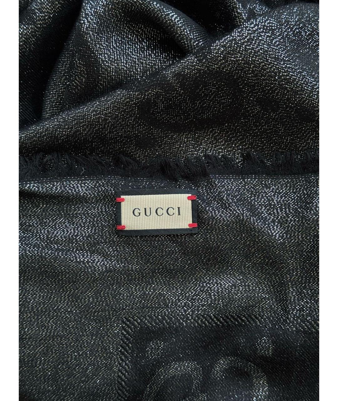 GUCCI Хаки шерстяной платок, фото 6