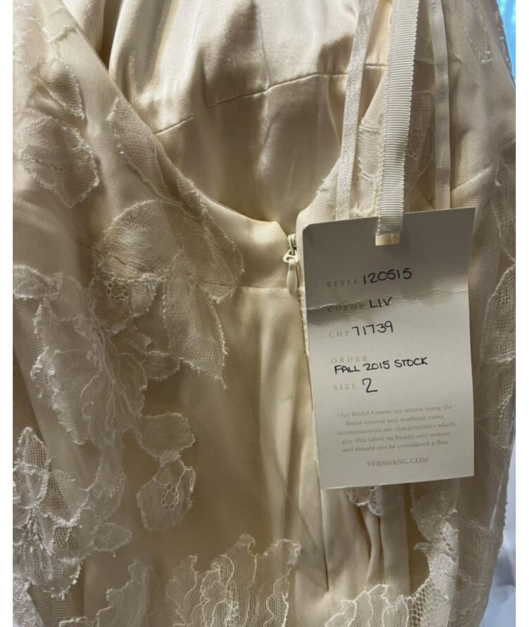 VERA WANG Белое свадебное платье, фото 4
