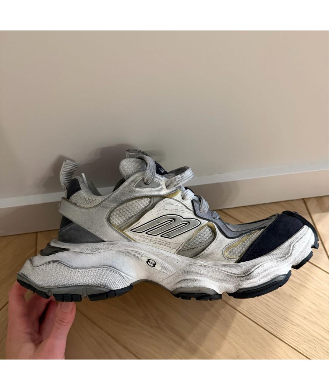 BALENCIAGA Серые текстильные кроссовки, фото 5
