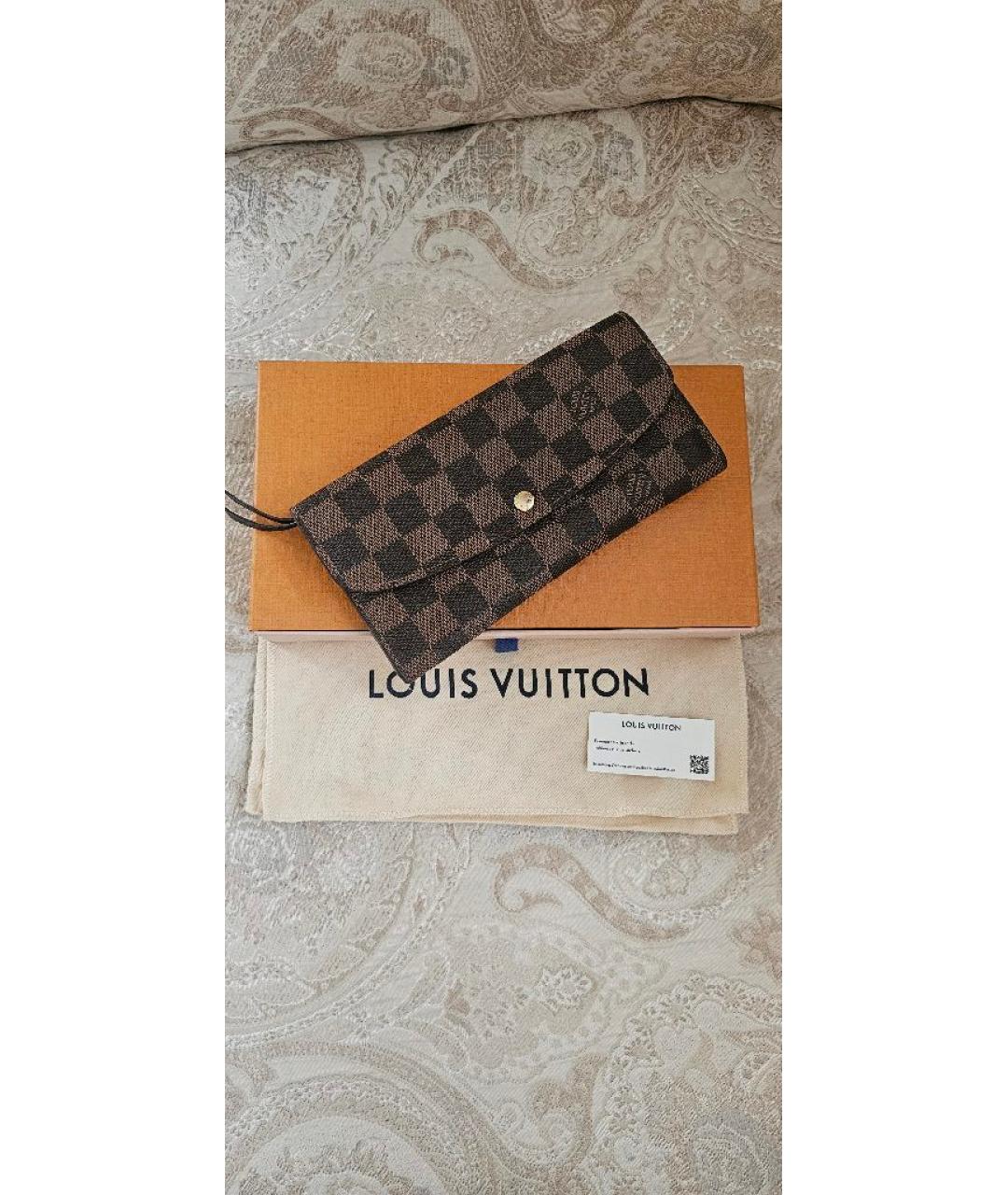 LOUIS VUITTON Коричневый кошелек, фото 2