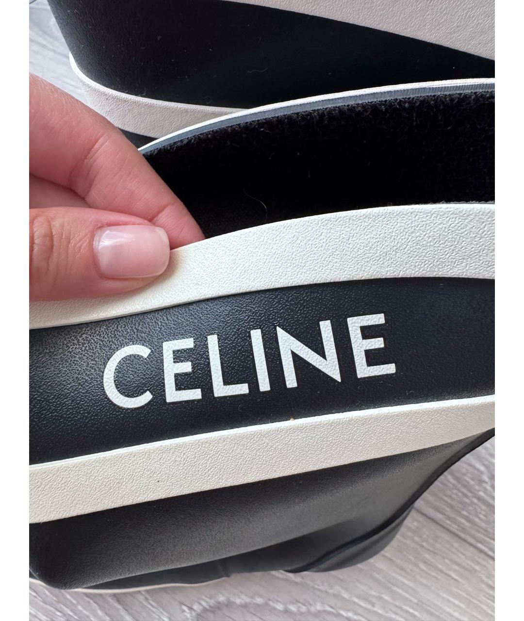 CELINE Темно-синие резиновые сапоги, фото 5