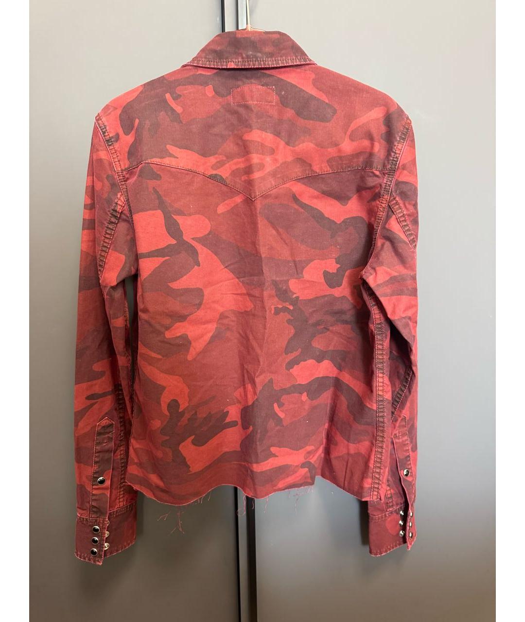 SAINT LAURENT Бордовая деним рубашка, фото 2