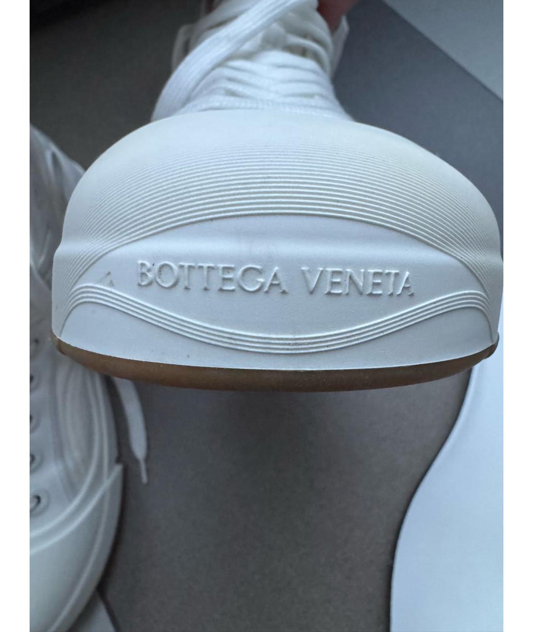 BOTTEGA VENETA Белые текстильные кеды, фото 3