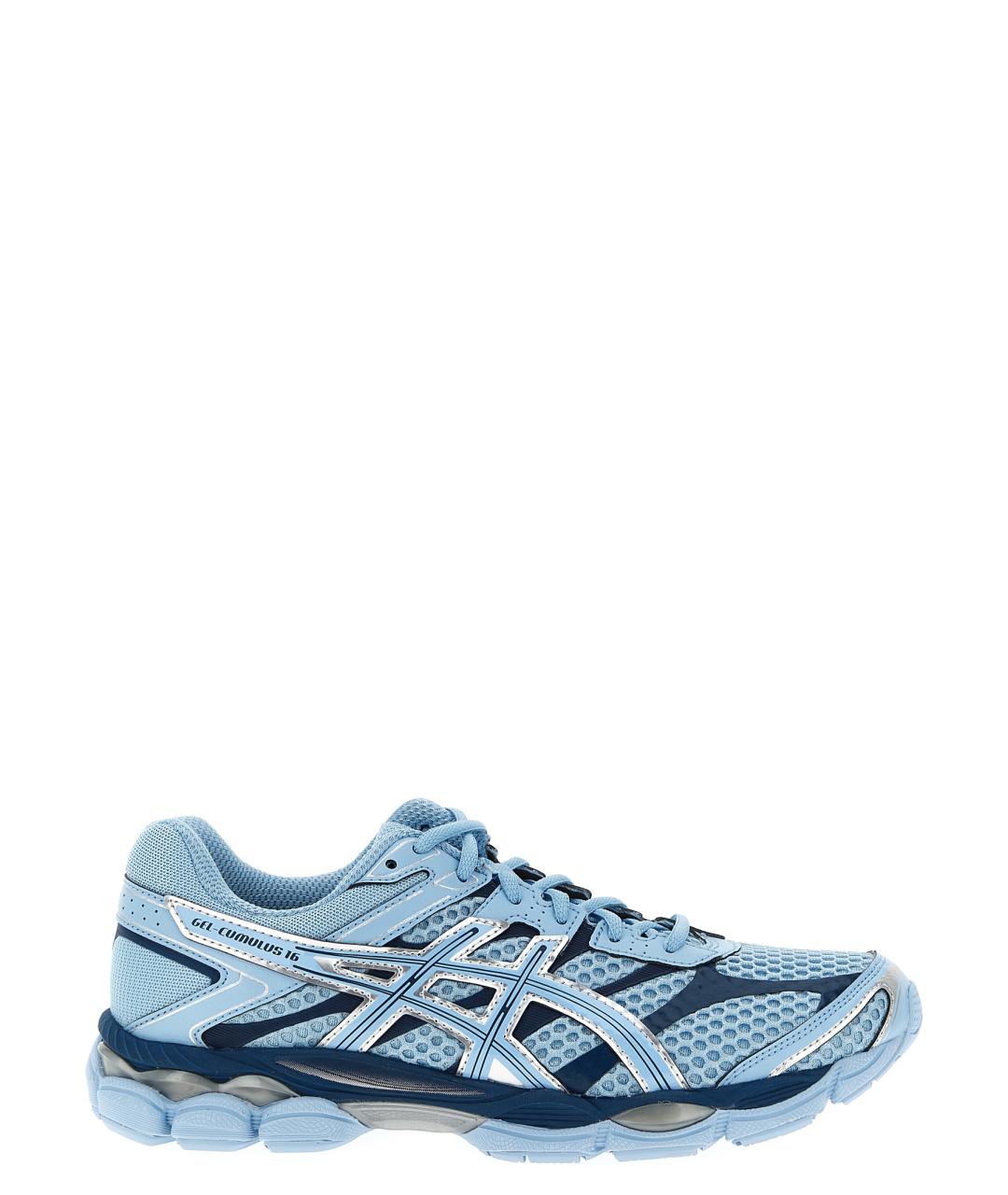 ASICS Голубые кожаные кроссовки, фото 1