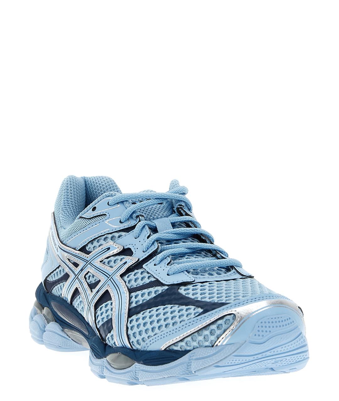 ASICS Голубые кожаные кроссовки, фото 2