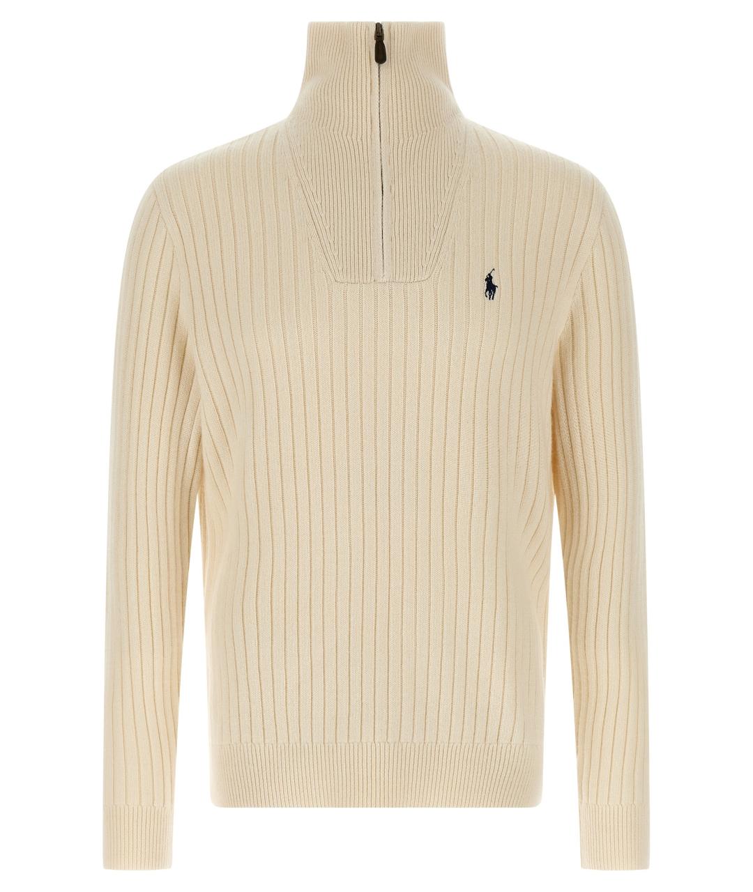 POLO RALPH LAUREN Белый шерстяной джемпер / свитер, фото 1