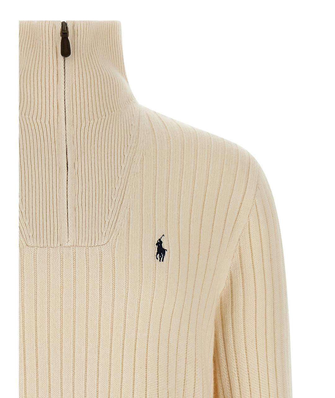 POLO RALPH LAUREN Белый шерстяной джемпер / свитер, фото 3