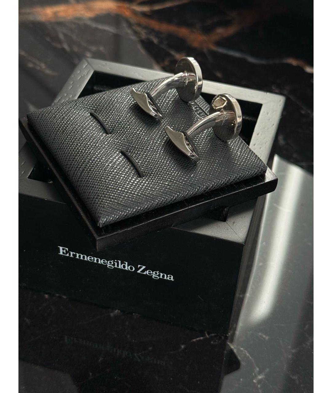 ERMENEGILDO ZEGNA XXX Серебряные серебряные запонки, фото 4