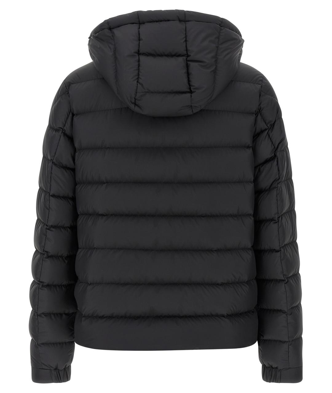 MONCLER Черный полиэстеровый пуховик, фото 3