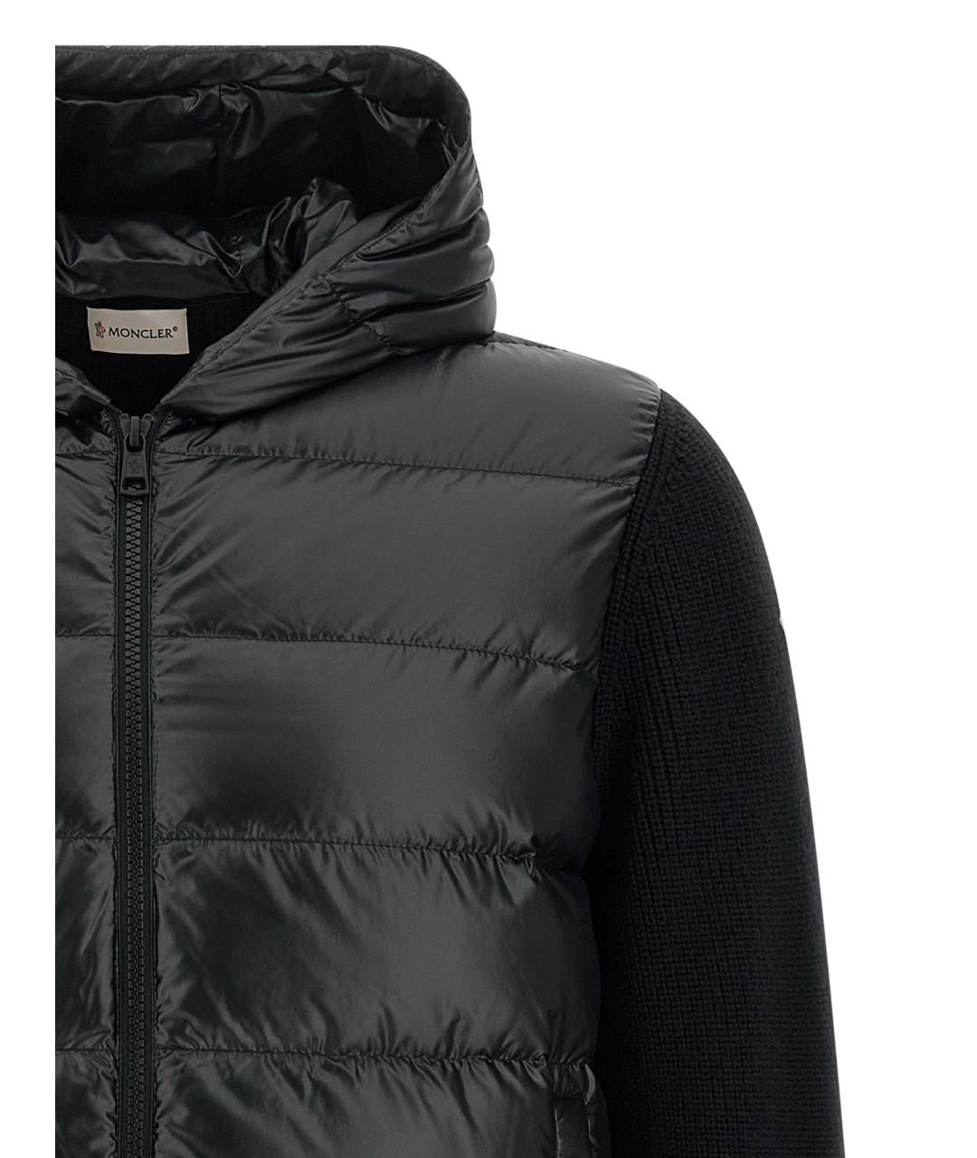 MONCLER Черный шерстяной джемпер / свитер, фото 3