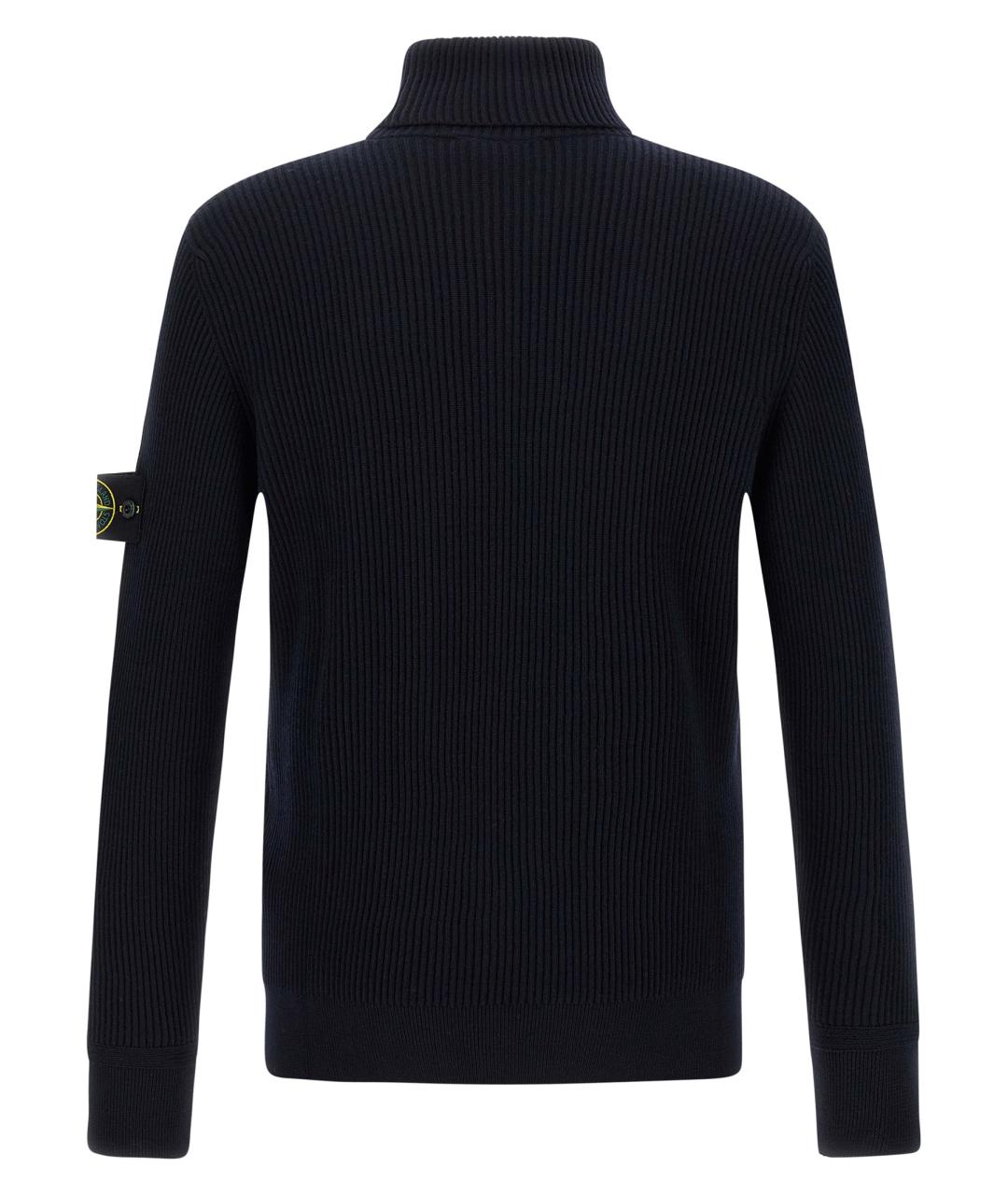 STONE ISLAND Синий шерстяной джемпер / свитер, фото 2