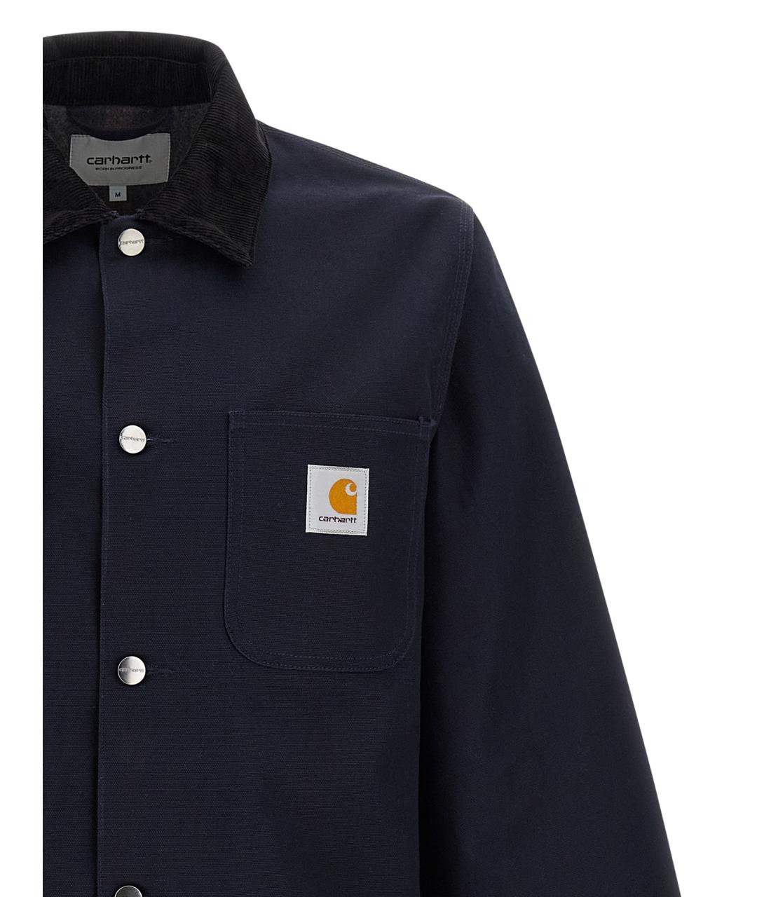 CARHARTT WIP Темно-синяя хлопковая куртка, фото 3