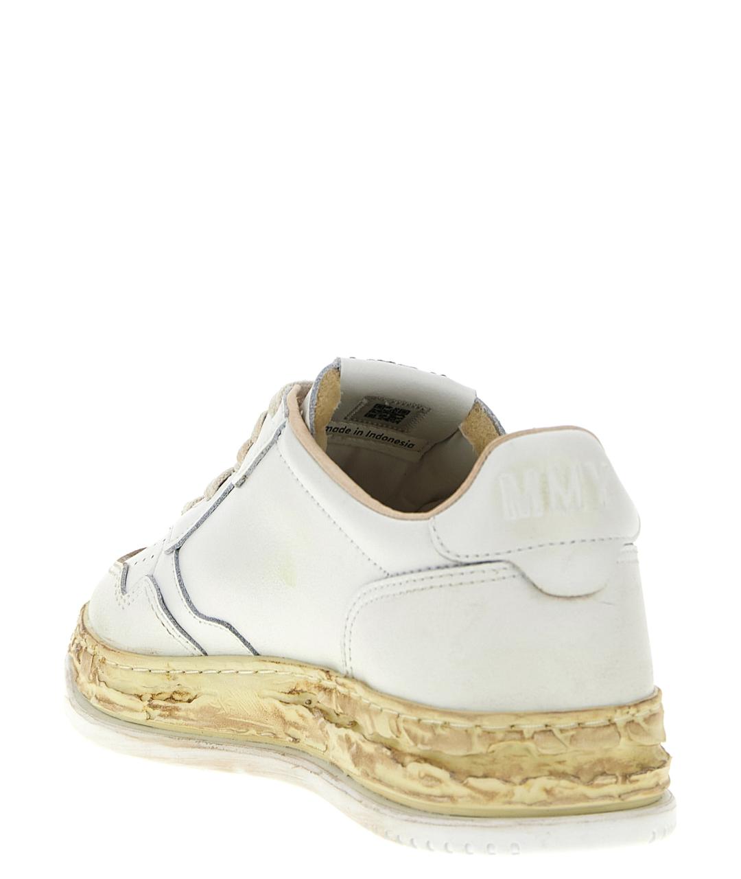 AUTRY Белые кожаные низкие кроссовки / кеды, фото 3