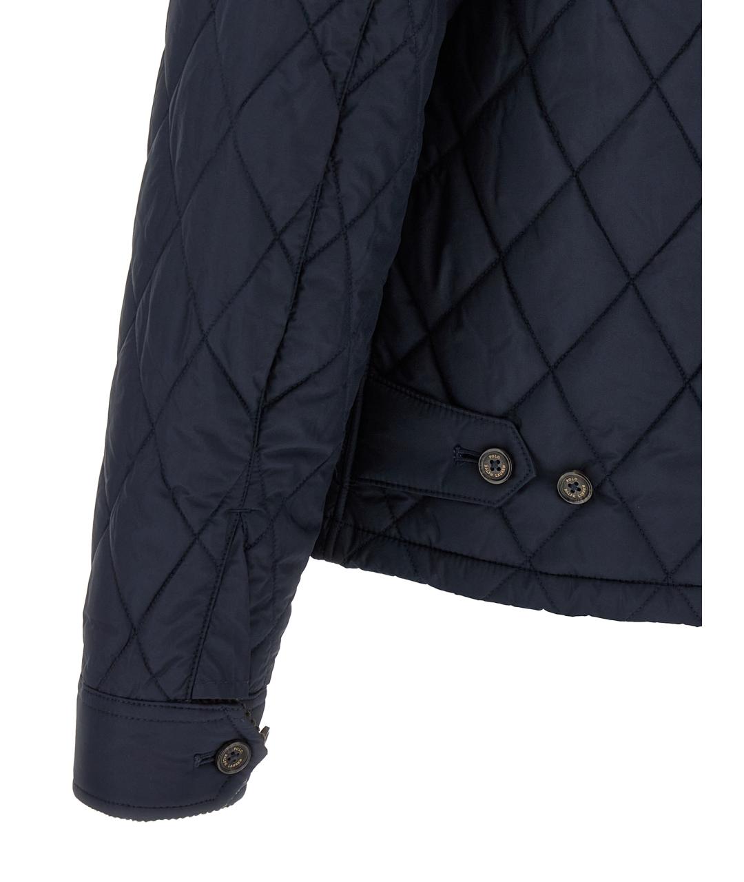 POLO RALPH LAUREN Синий полиэстеровый пуховик, фото 4