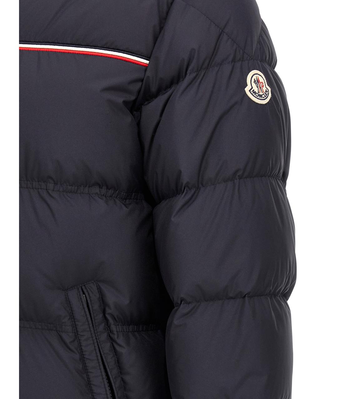 MONCLER Синий полиэстеровый пуховик, фото 4