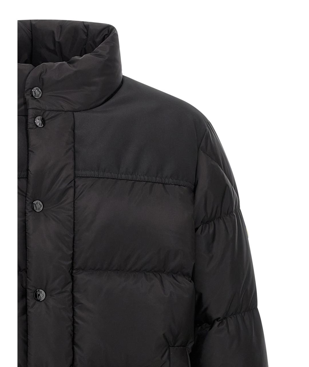 MONCLER Черный полиэстеровый пуховик, фото 3
