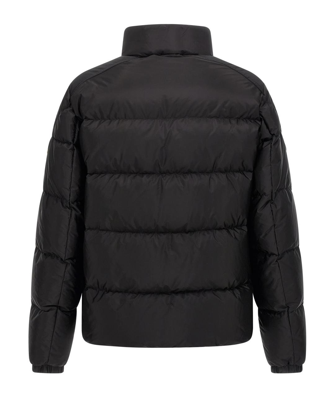 MONCLER Черный полиэстеровый пуховик, фото 2