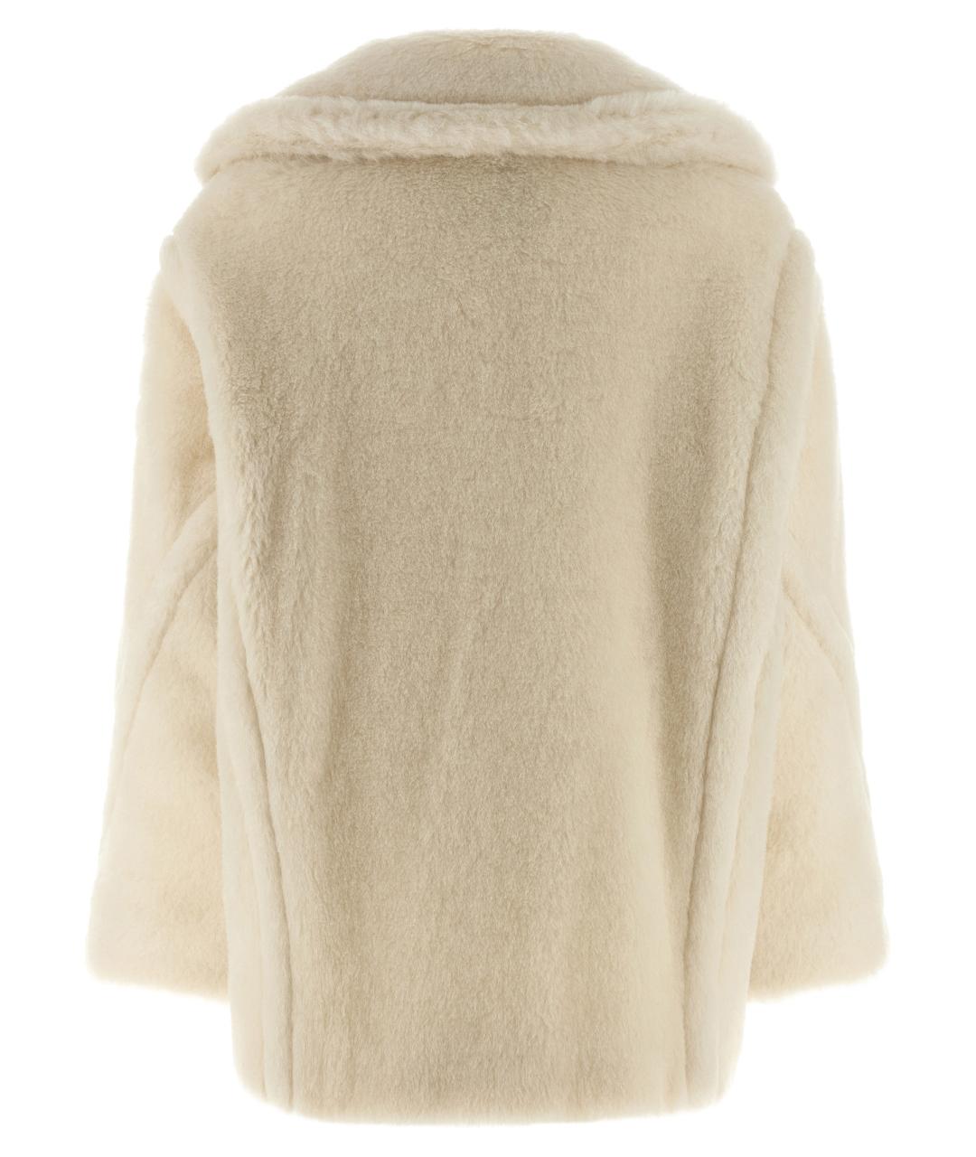 MAX MARA Бежевая шерстяная шуба, фото 2