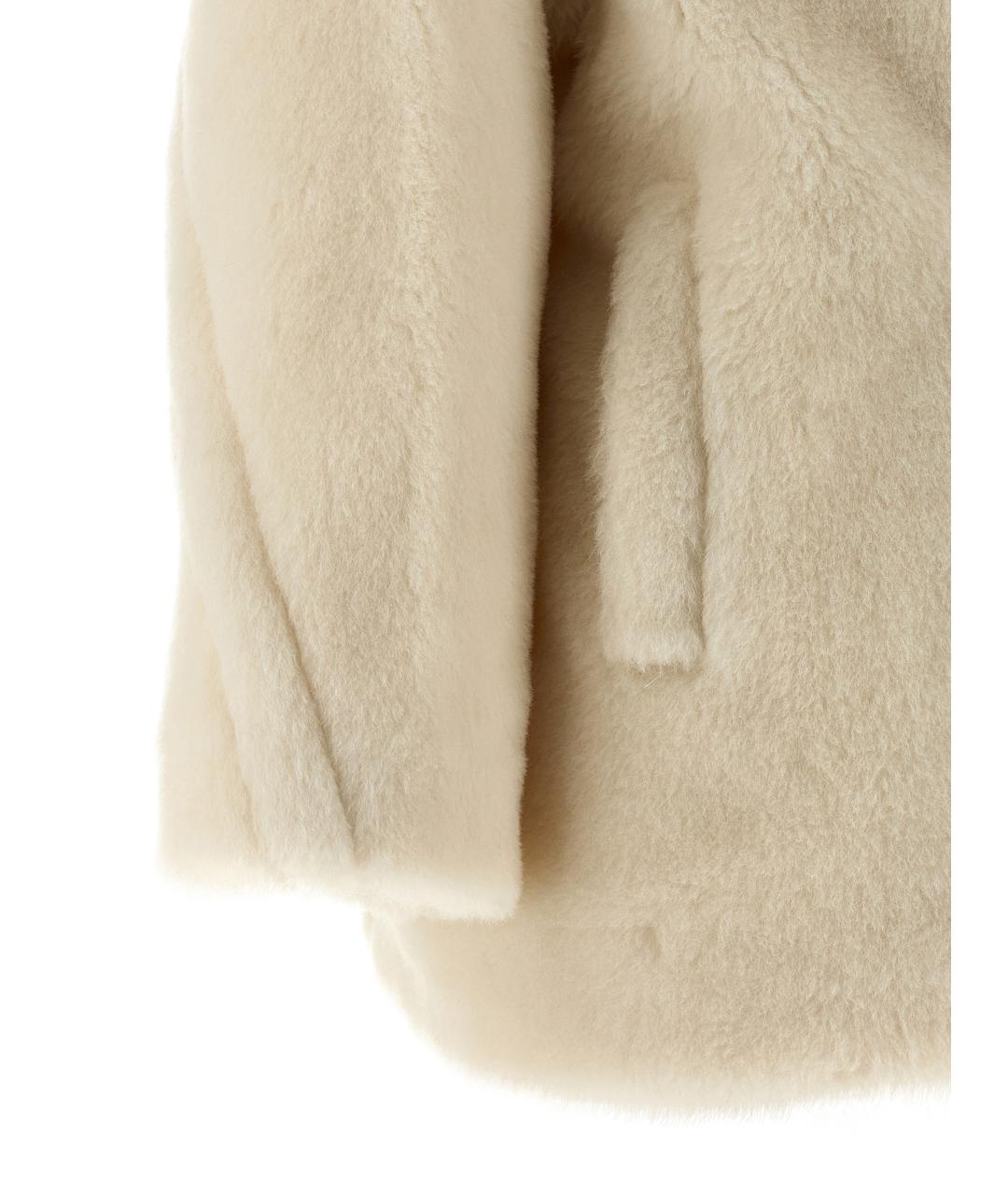 MAX MARA Бежевая шерстяная шуба, фото 4