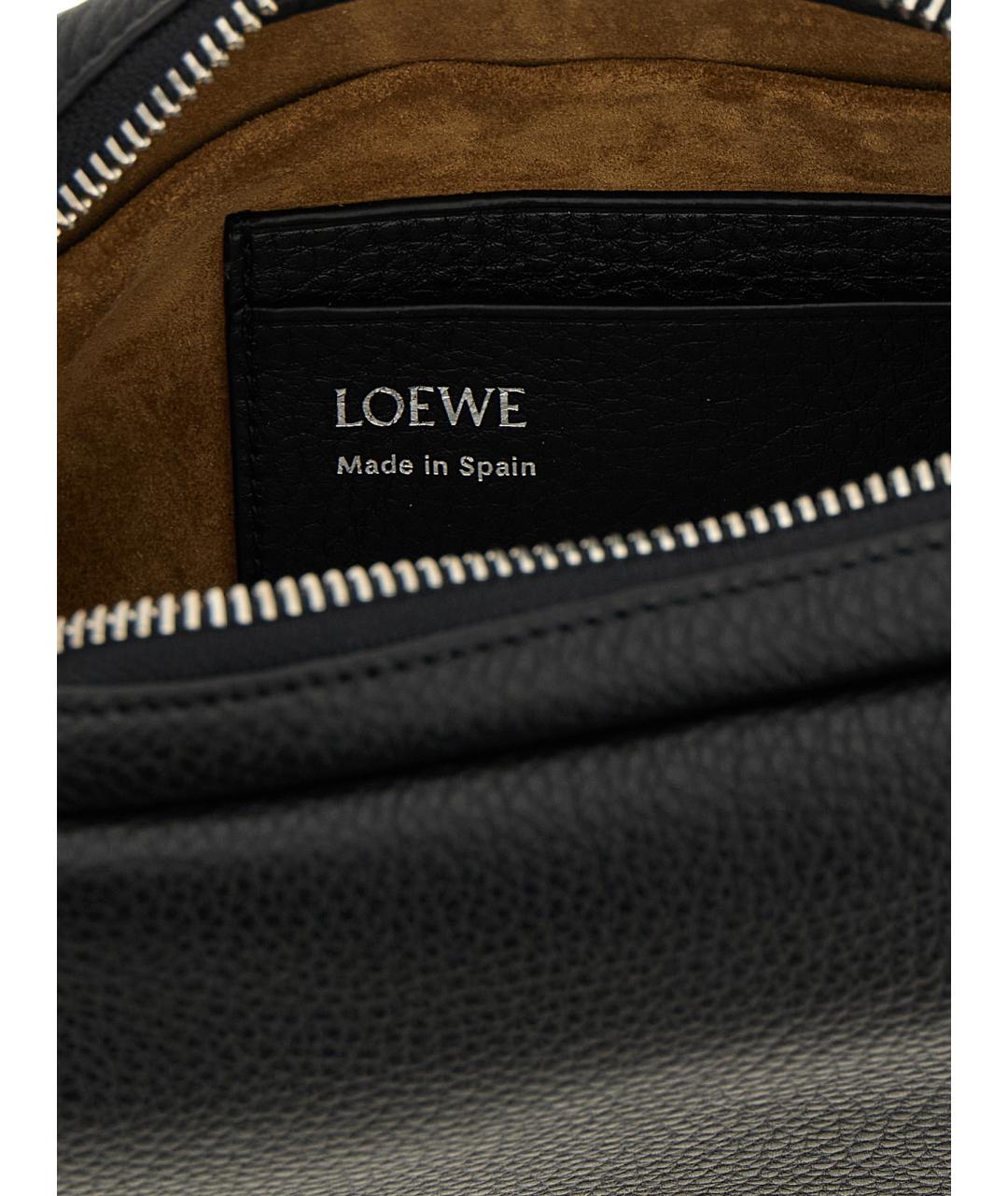 LOEWE Черная кожаная сумка через плечо, фото 4