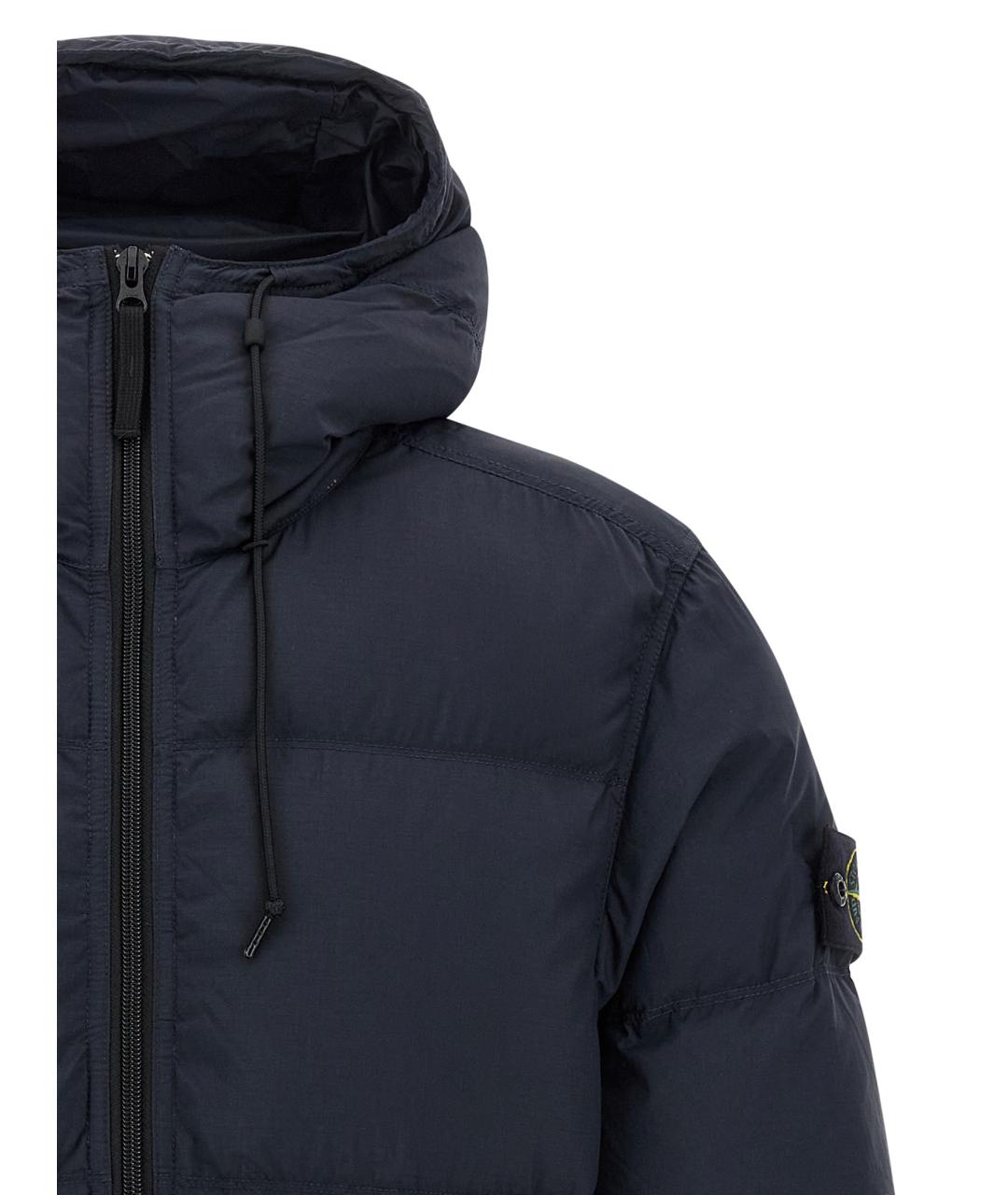 STONE ISLAND Синий полиамидовый пуховик, фото 3