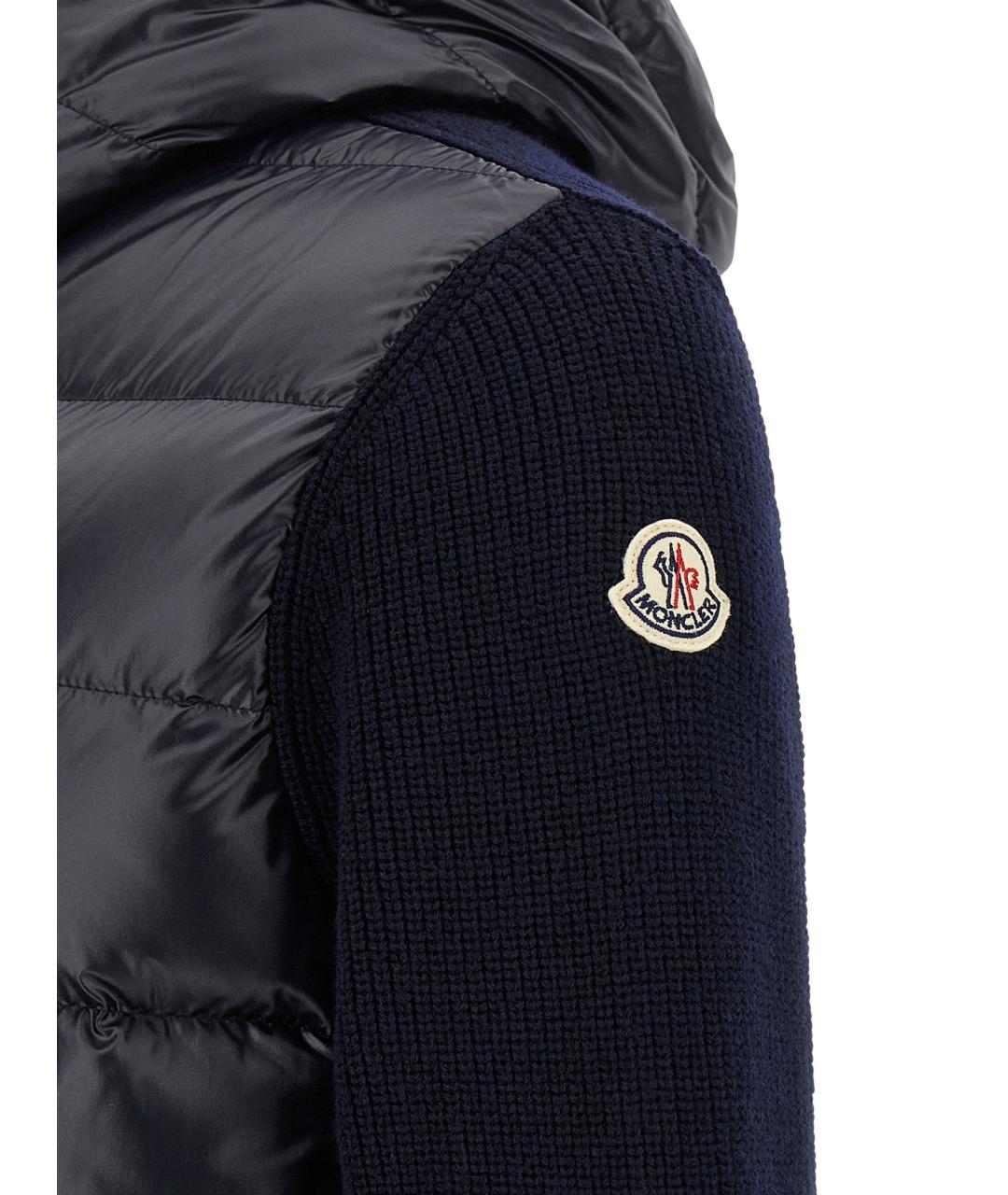 MONCLER Синий шерстяной джемпер / свитер, фото 4