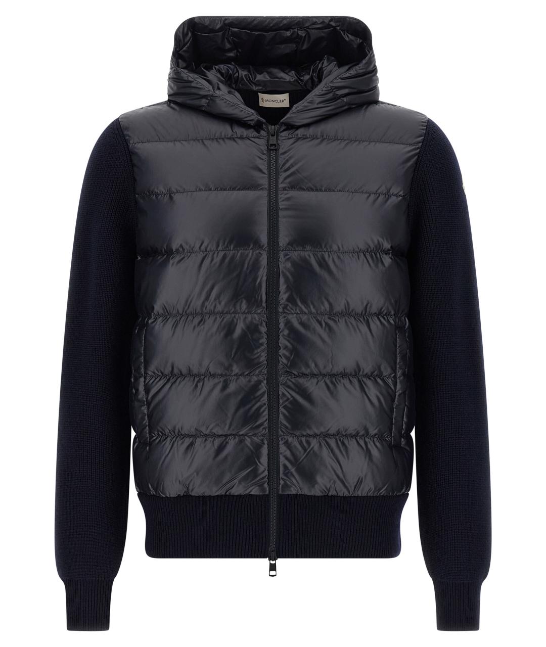 MONCLER Синий шерстяной джемпер / свитер, фото 1