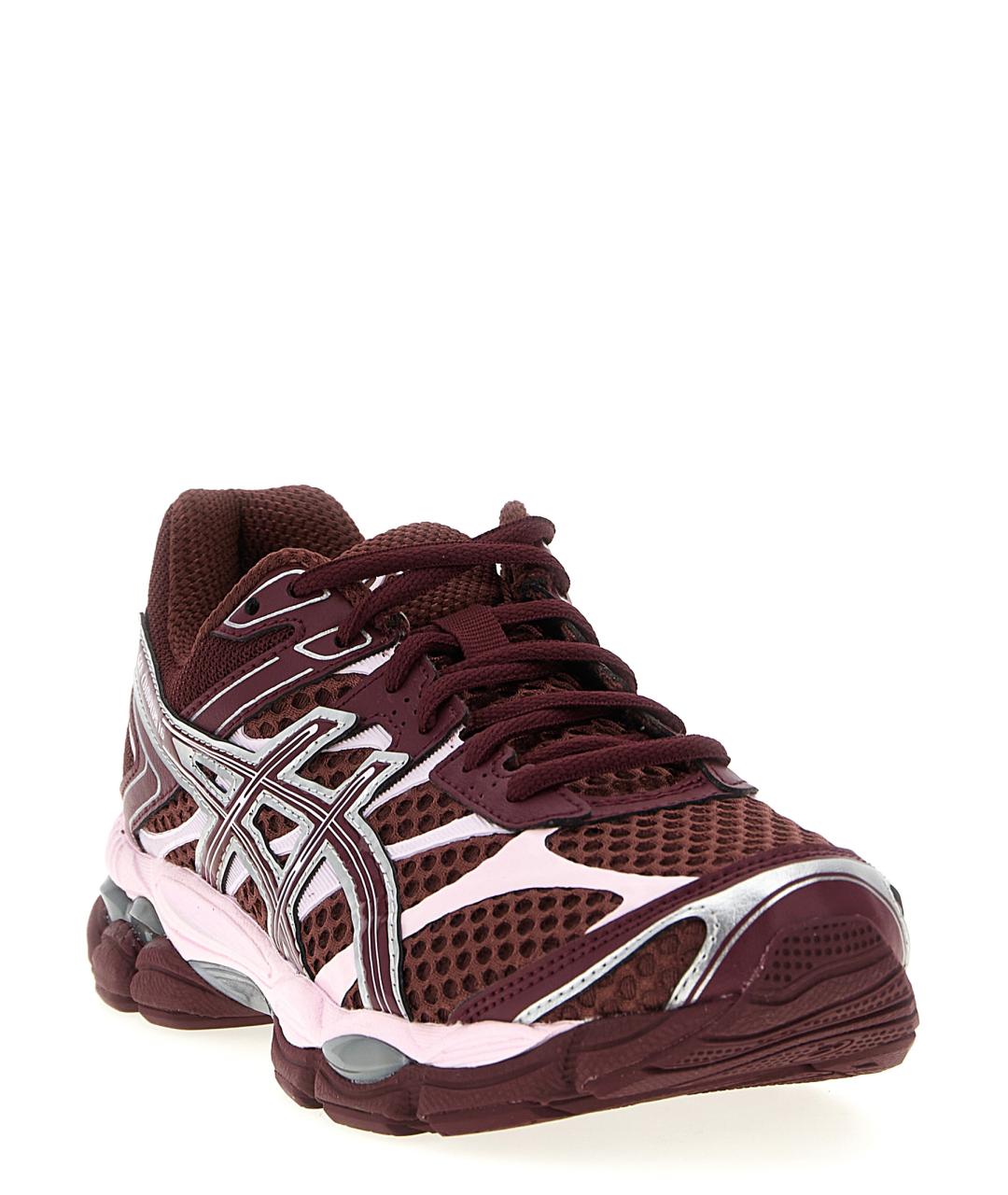 ASICS Бордовые кожаные кроссовки, фото 2