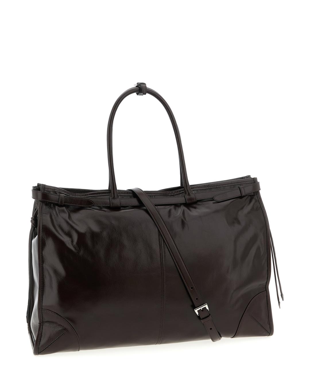 PRADA Коричневая кожаная сумка тоут, фото 2