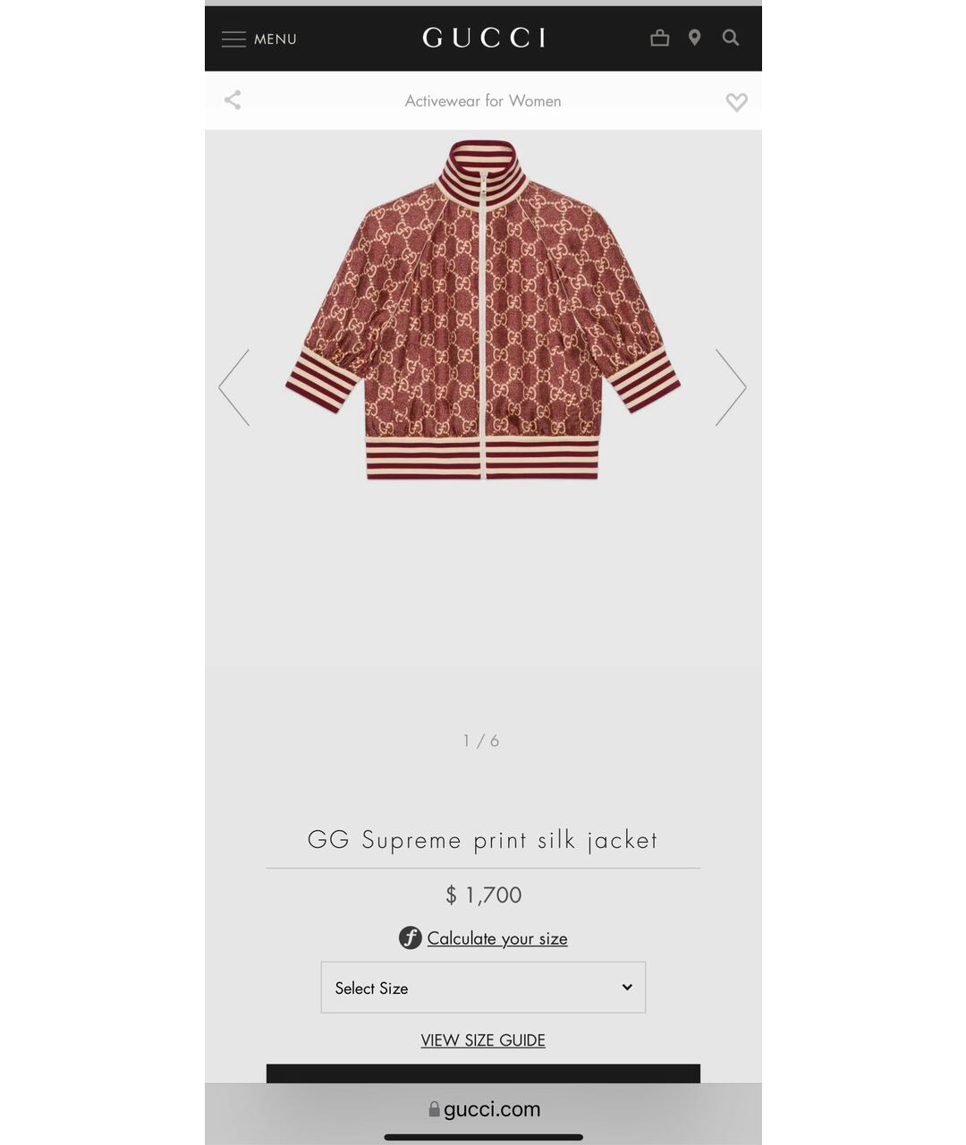 GUCCI Бордовый шелковый жакет/пиджак, фото 8