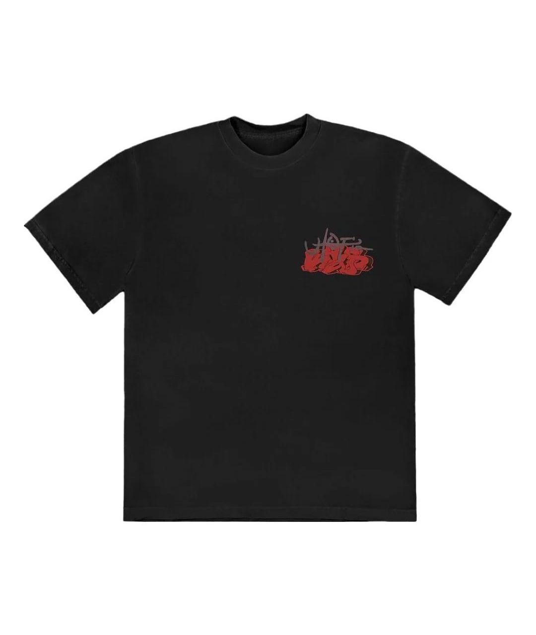 CACTUS JACK BY TRAVIS SCOTT Черная хлопковая футболка, фото 4
