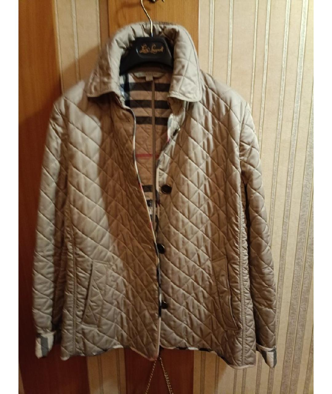 BURBERRY Бежевая хлопковая куртка, фото 10
