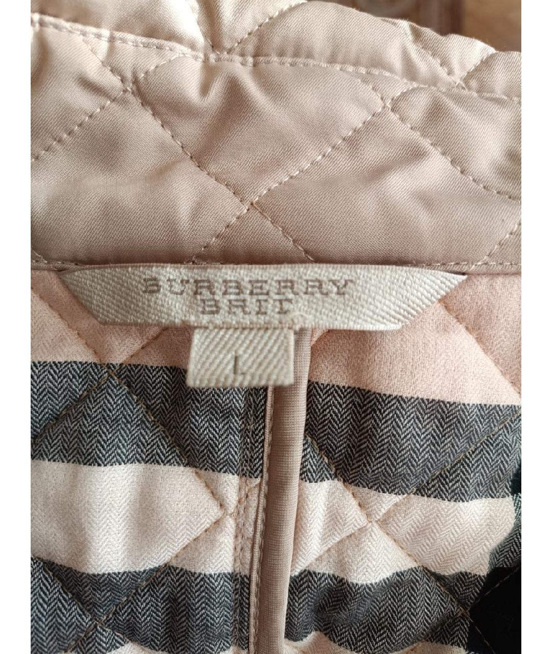 BURBERRY Бежевая хлопковая куртка, фото 3
