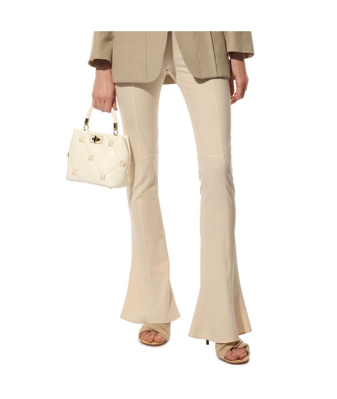 VALENTINO Белая кожаная сумка с короткими ручками, фото 8