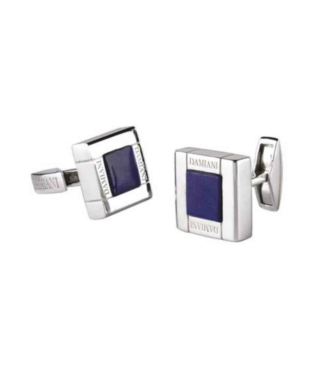 DAMIANI Синие серебряные запонки, фото 1