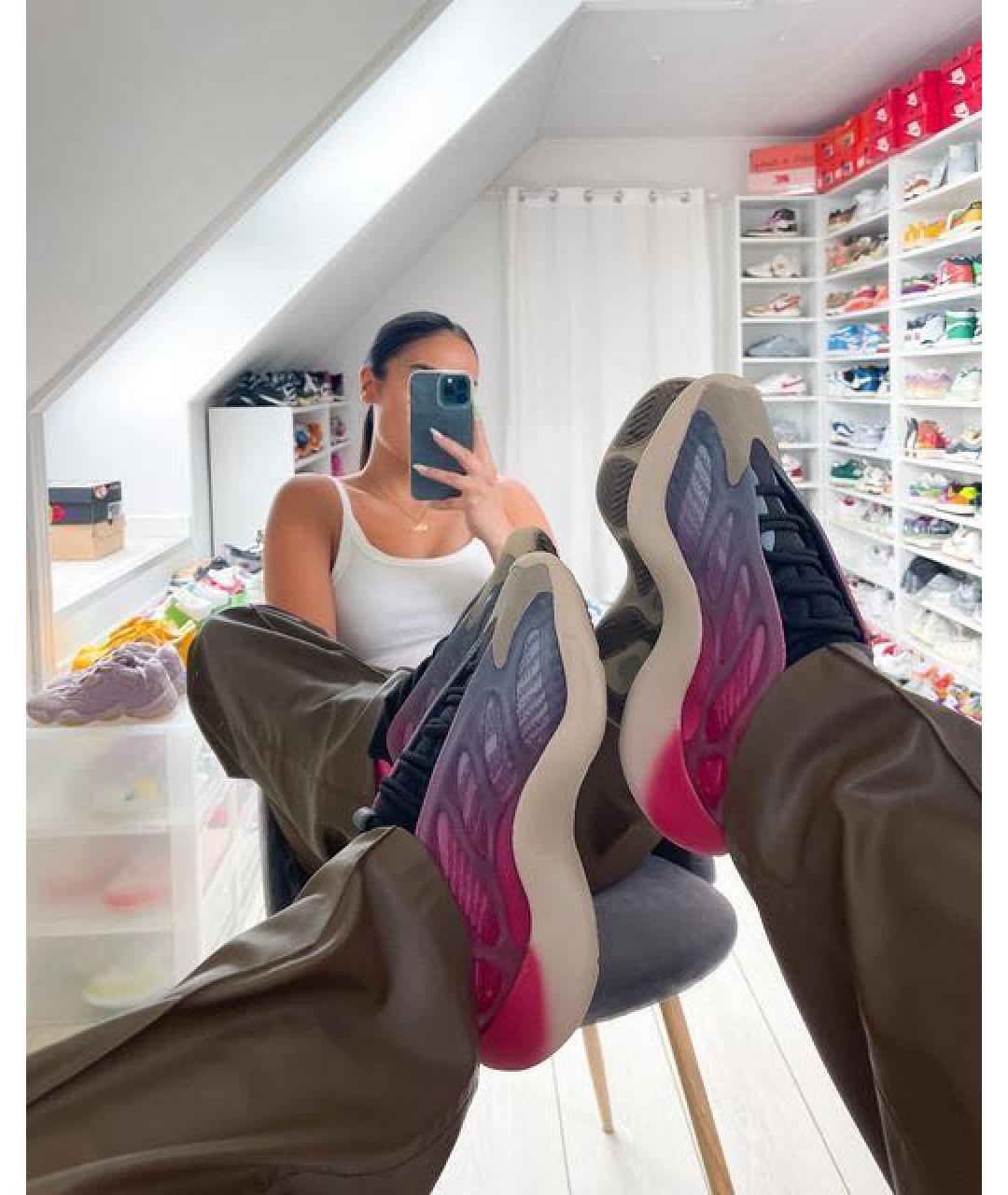 ADIDAS YEEZY Мульти текстильные кроссовки, фото 4