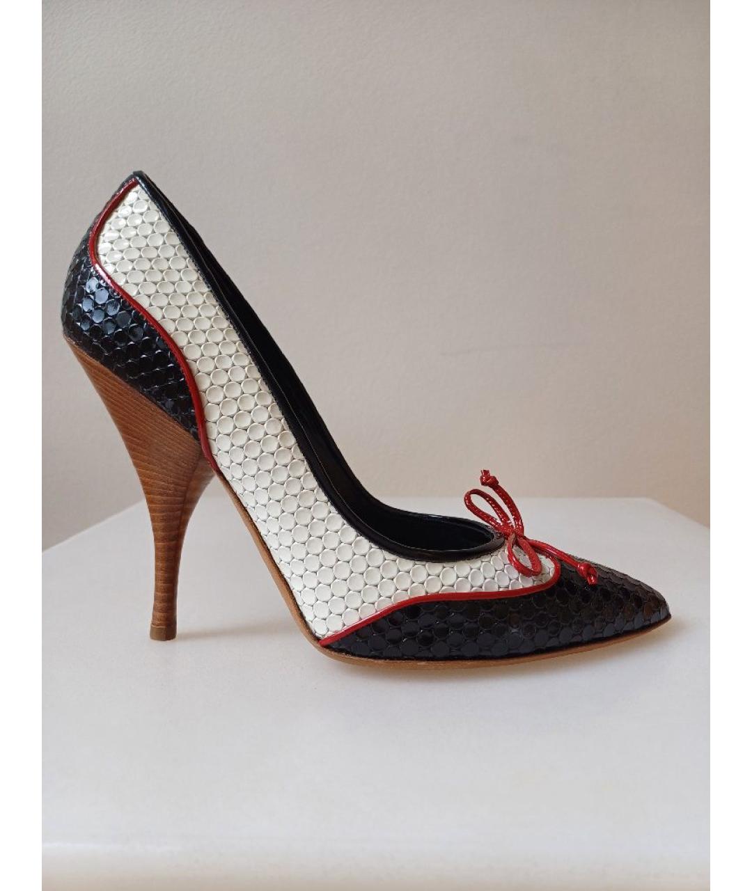MOSCHINO Мульти кожаные туфли, фото 6