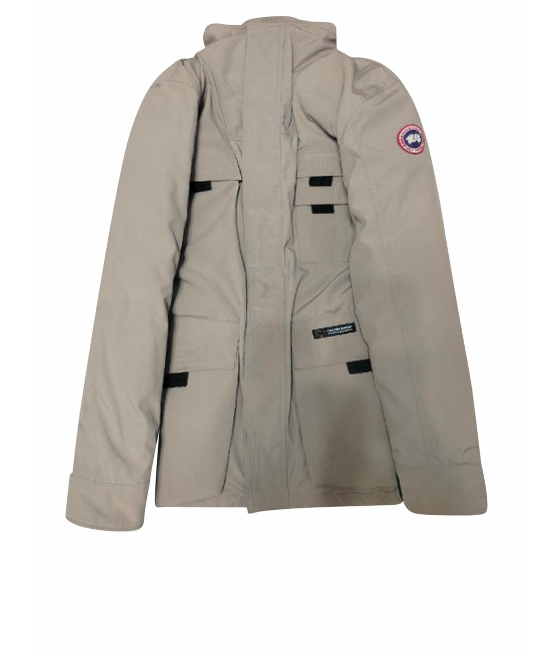 CANADA GOOSE Бежевая полиэстеровая куртка, фото 1