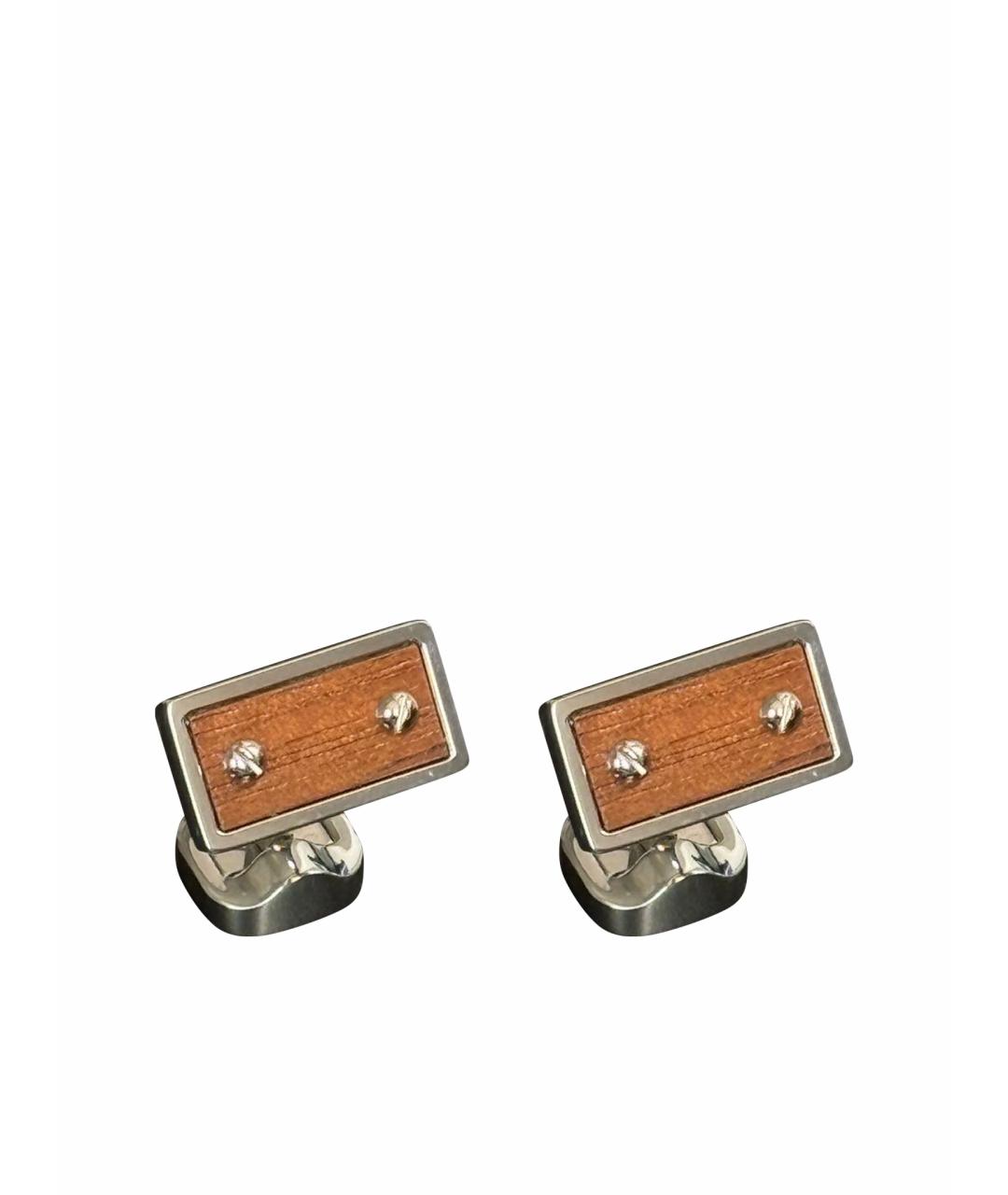 ERMENEGILDO ZEGNA XXX Серебряные металлические запонки, фото 1