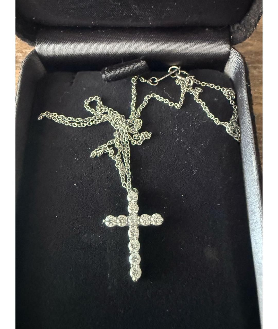 TIFFANY&CO Белая платиновая подвеска, фото 6