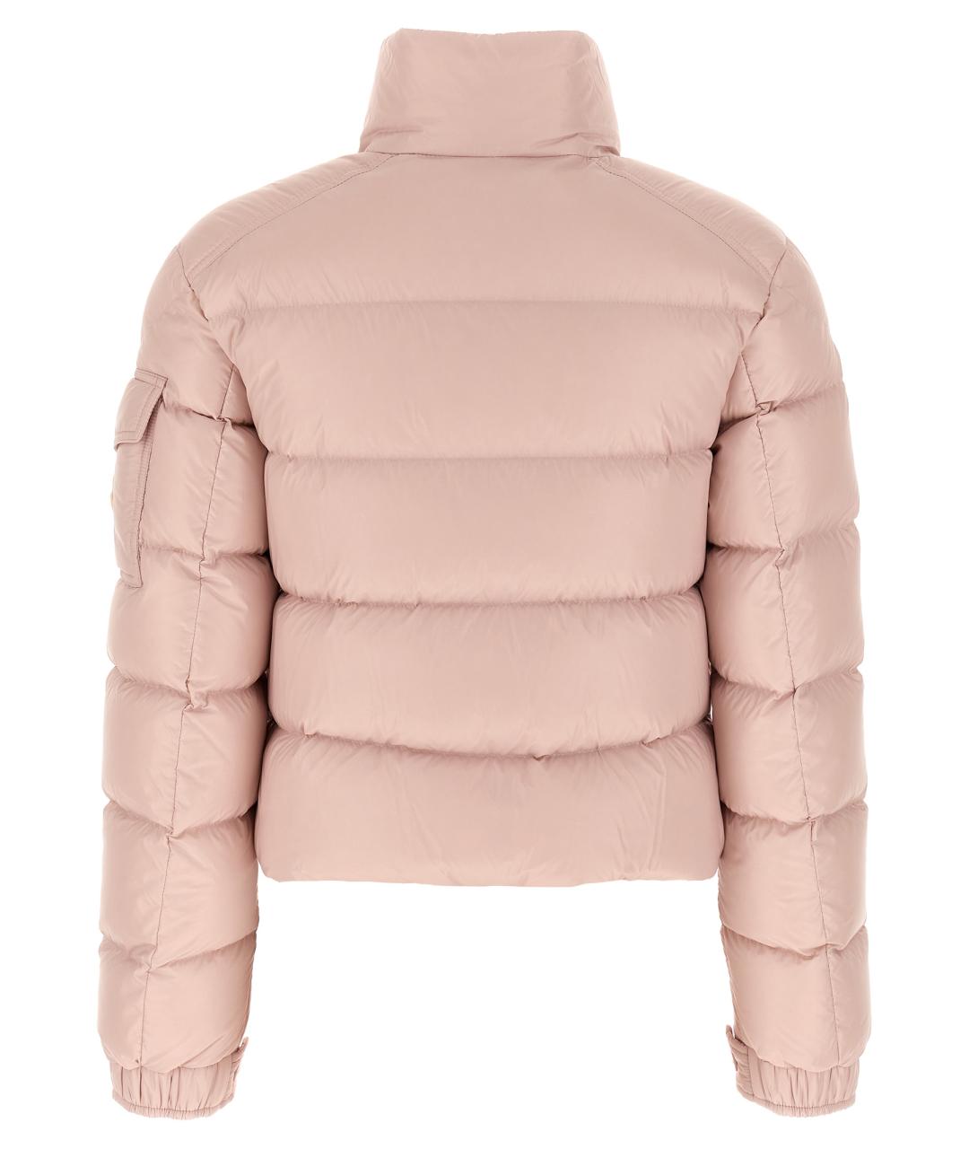 MONCLER Розовый полиамидовый пуховик, фото 2