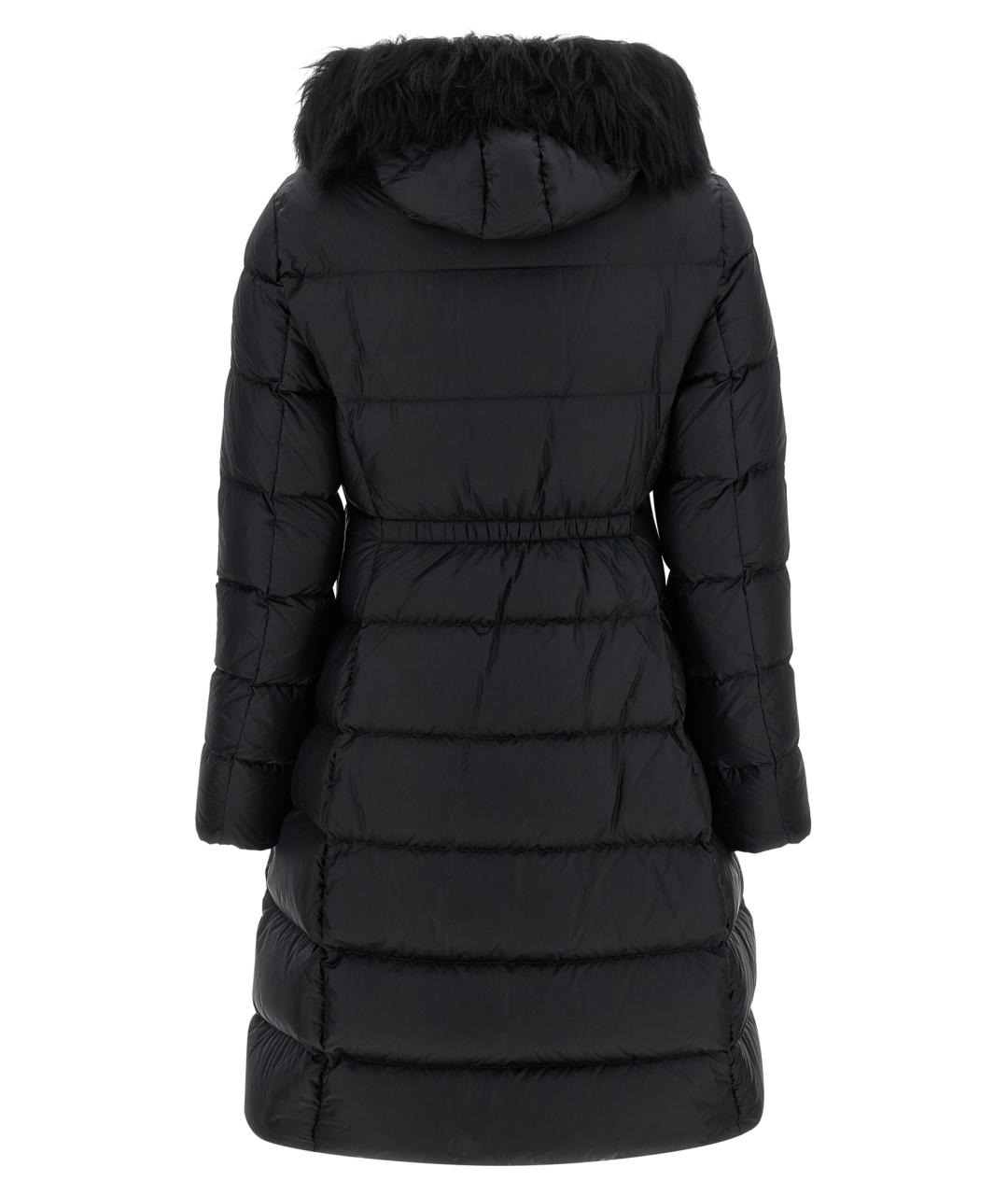 MONCLER Черный полиамидовый пуховик, фото 2