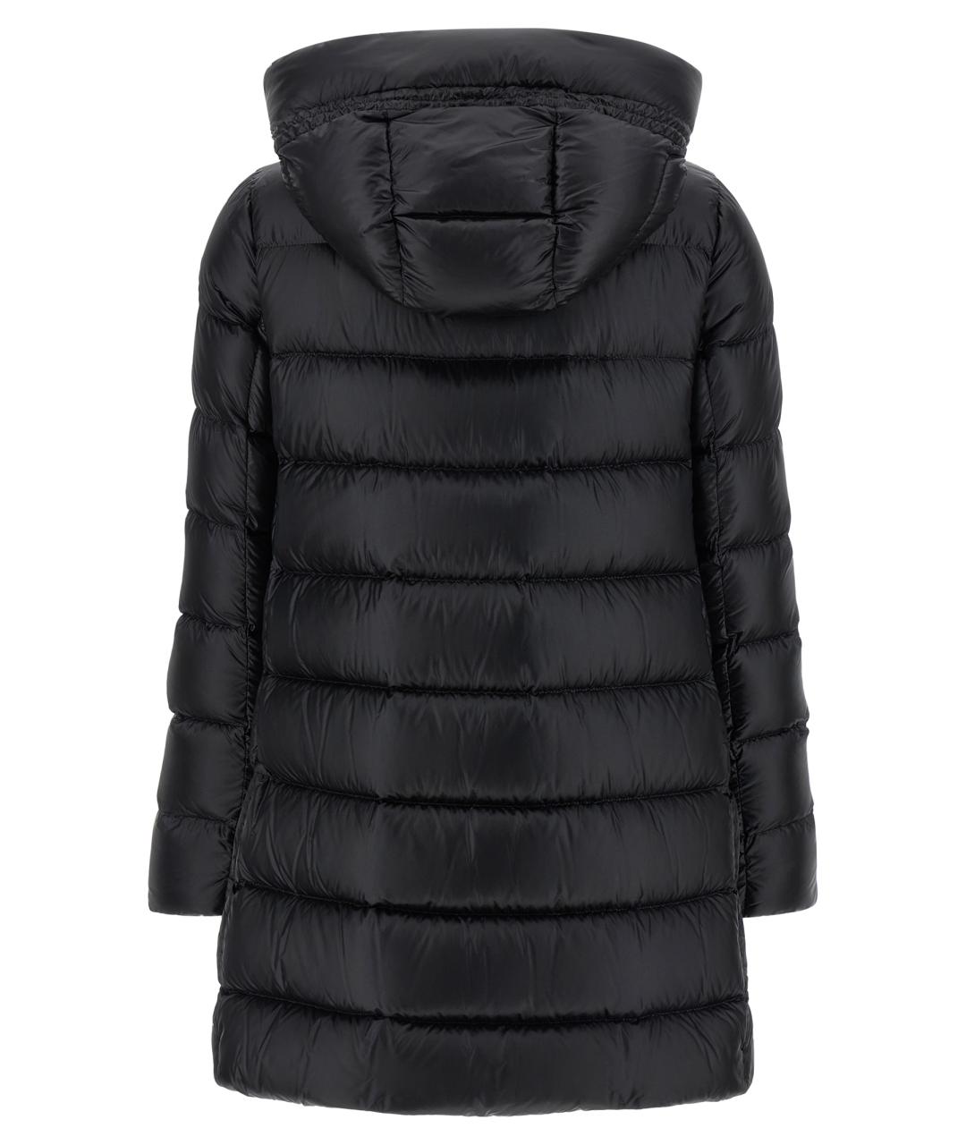 MONCLER Черный полиамидовый пуховик, фото 2
