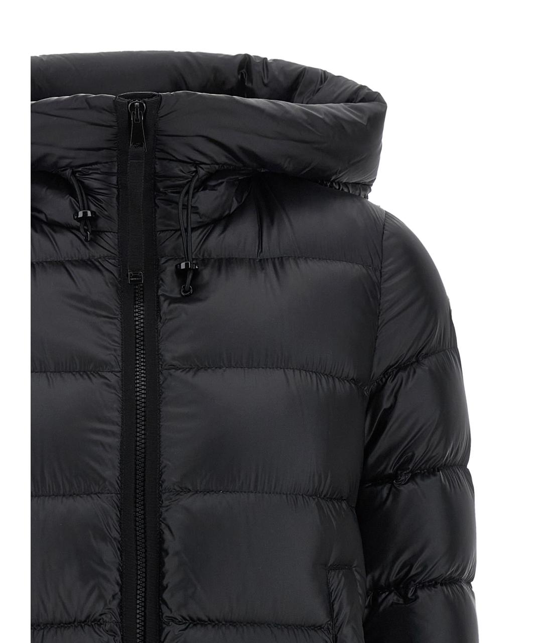 MONCLER Черный полиамидовый пуховик, фото 3
