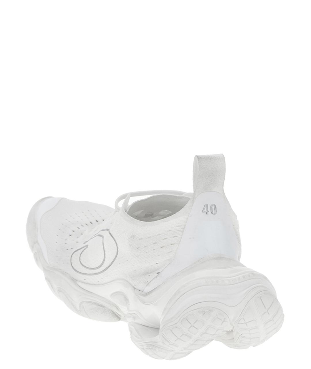 BALENCIAGA Белые синтетические низкие кроссовки / кеды, фото 3