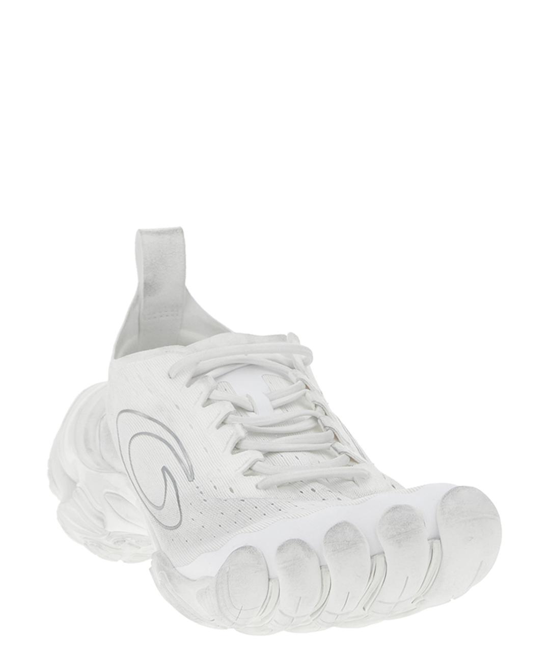 BALENCIAGA Белые синтетические низкие кроссовки / кеды, фото 2